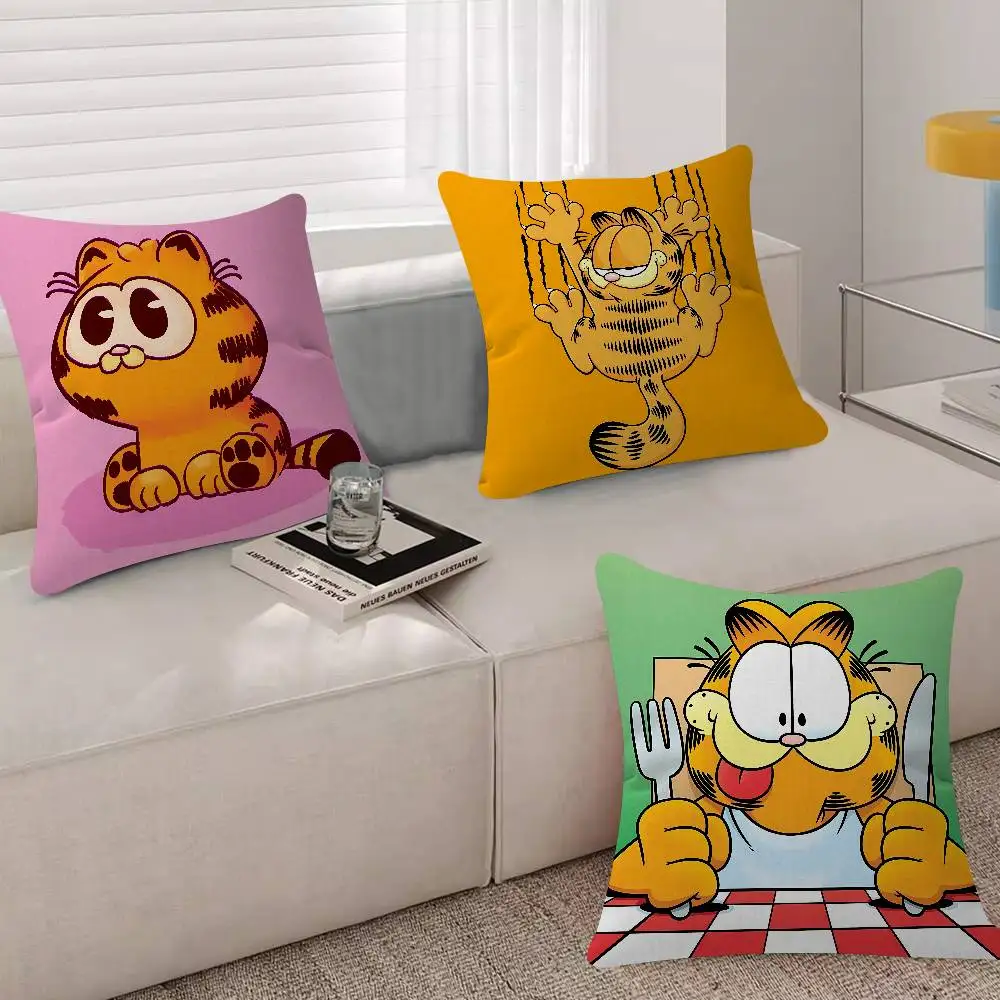 Classic Cartoon G-Garfieldes Pillow Case For Sofa Decor Car Office Room Printing Cushion Cover Decorations And Protector