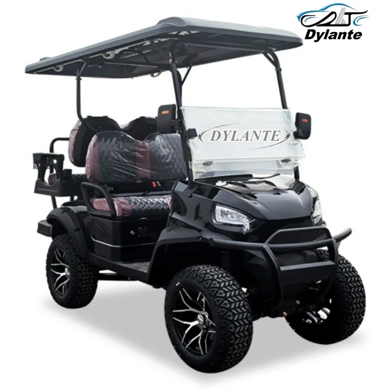 CE Certified Electric Golf Cart, New Energy Environmentally Friendly Electric Four-Wheeler 7000W High Power Off-Road Golf Cart