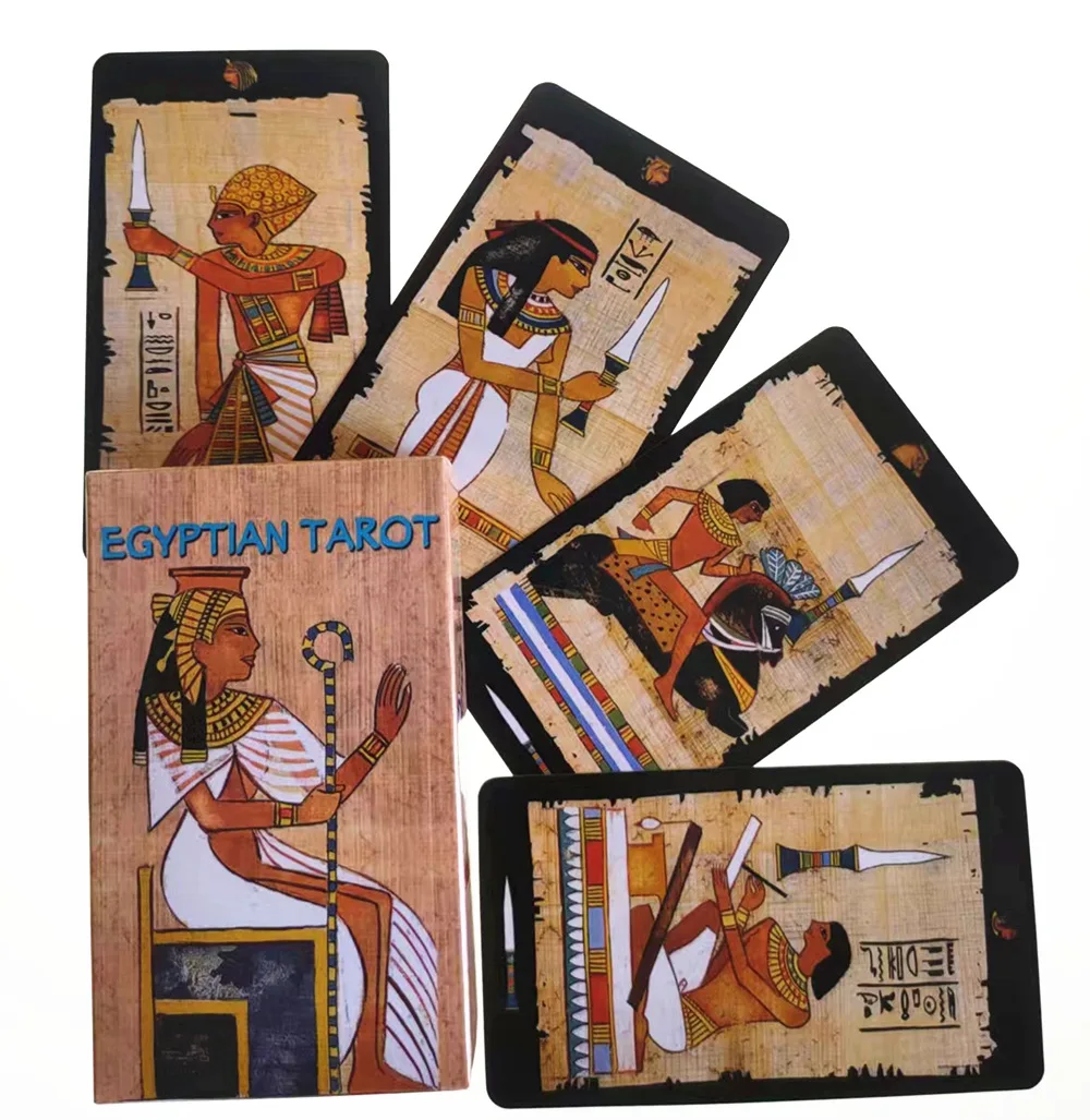 Egyptian Tarot Card Prophecy Fate Divination Deck Family Party Board Game Beginners Cards Fortune Telling Game