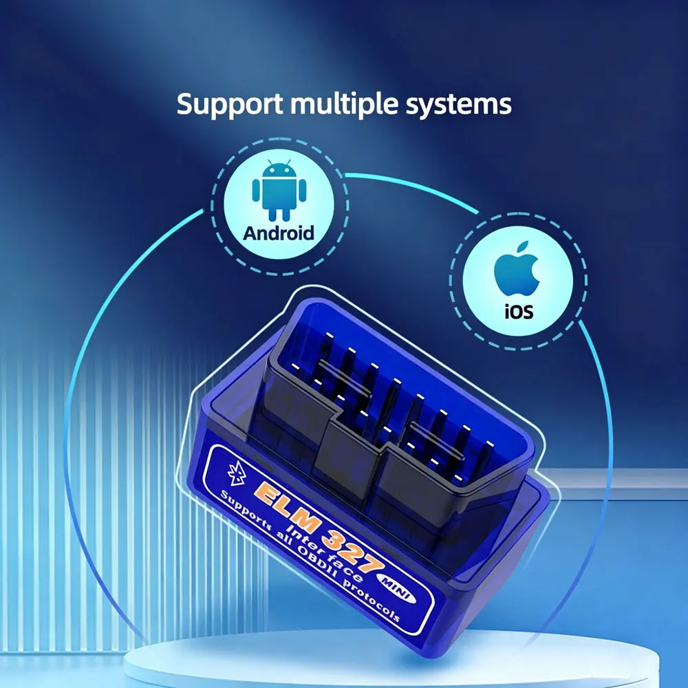 FOR Apple and Android Dual-Mode Bluetooth 5.1 OBD Car Engine Diagnostic Tool ELM327