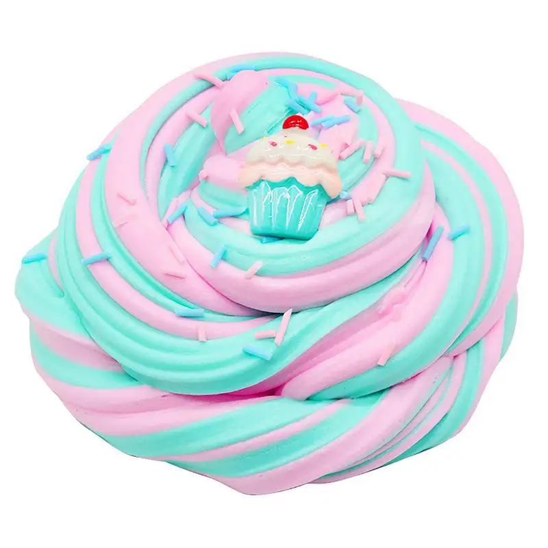 Schuimmodellering Klei Cupcake Slimes Voor Kinderen Stress Verlichten Modelleerklei Educatief Speelgoed Voor Schoolproject Schuimmodellering Klei