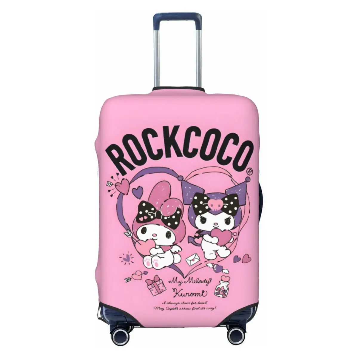 

My Melody Kawaii Animal Anime Funny Suitcase Cover Business Protection Vacation Elastic Luggage Supplies