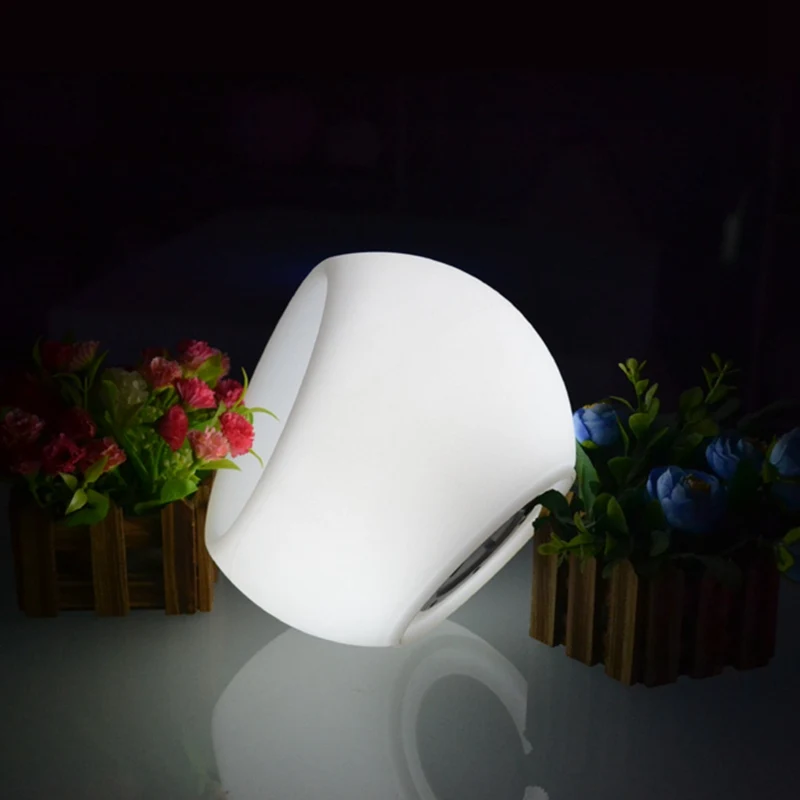 

D20H18cm IP68 Waterproof LED Wine Buckets 16 Color Changing Illuminose Glowing Flower Planter Pot 1pc