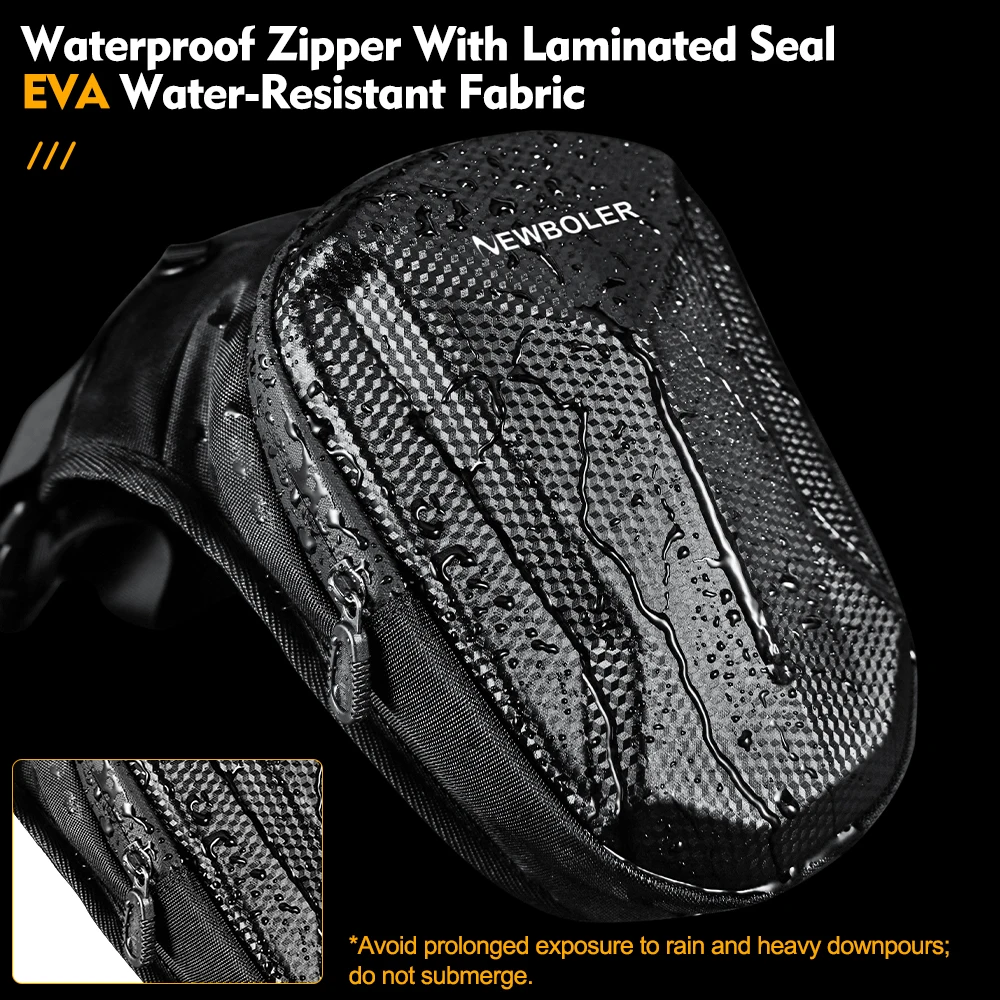 NEWBOLER دراجة نارية الساق الجانب حقيبة إيفا هارد شل في الهواء الطلق حقائب الخصر عادية دراجة نارية الهاتف المحمول محفظة الورك بوم حزمة