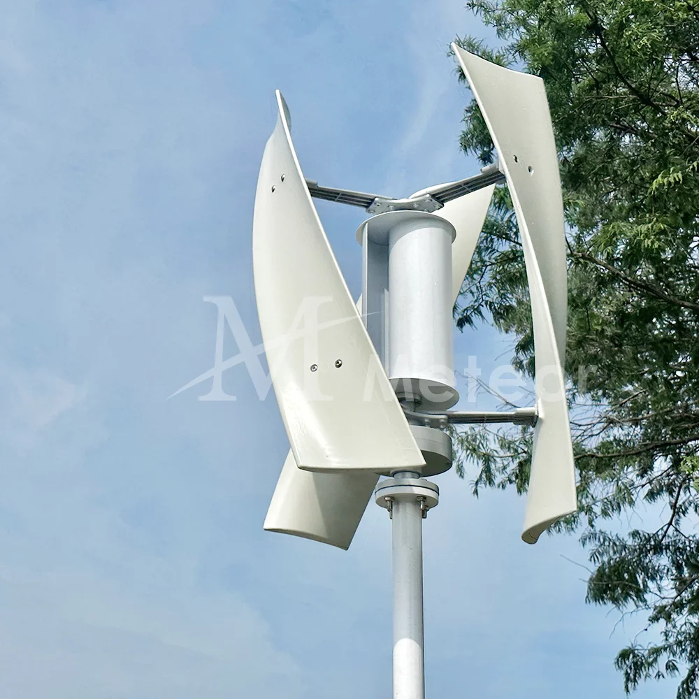 Imagem -03 - Gerador de Turbina Eólica Vertical 1000w 12v 24v 48v Gerador Magnético de Energia Livre para Uso Doméstico Inversor 220v 230v Conjunto Completo
