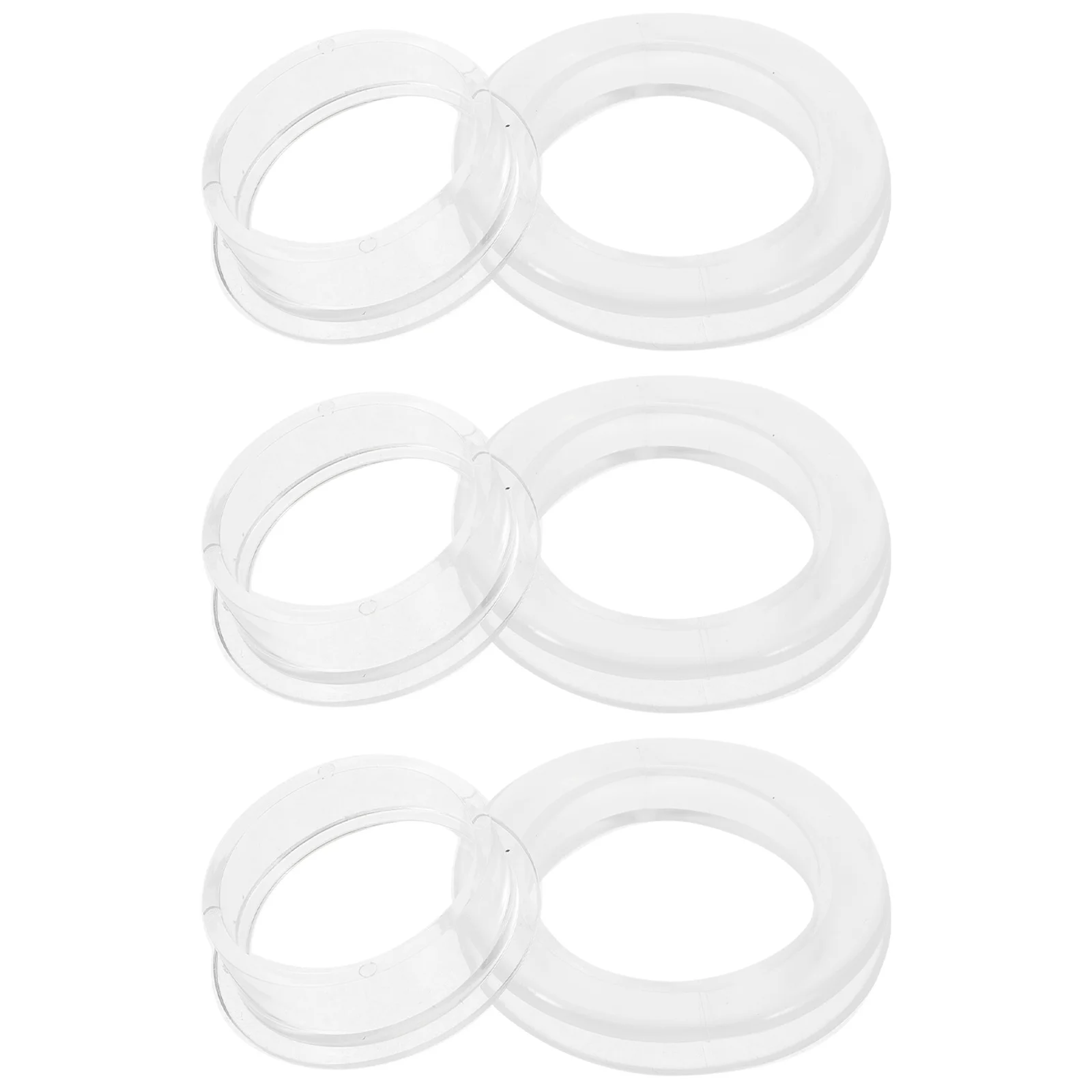 

6Sets Outdoor Table Umbrella Hole Ring Silicone Sunshade Fixing Tool Scratch Resistant Universal Hole Plug for Yard