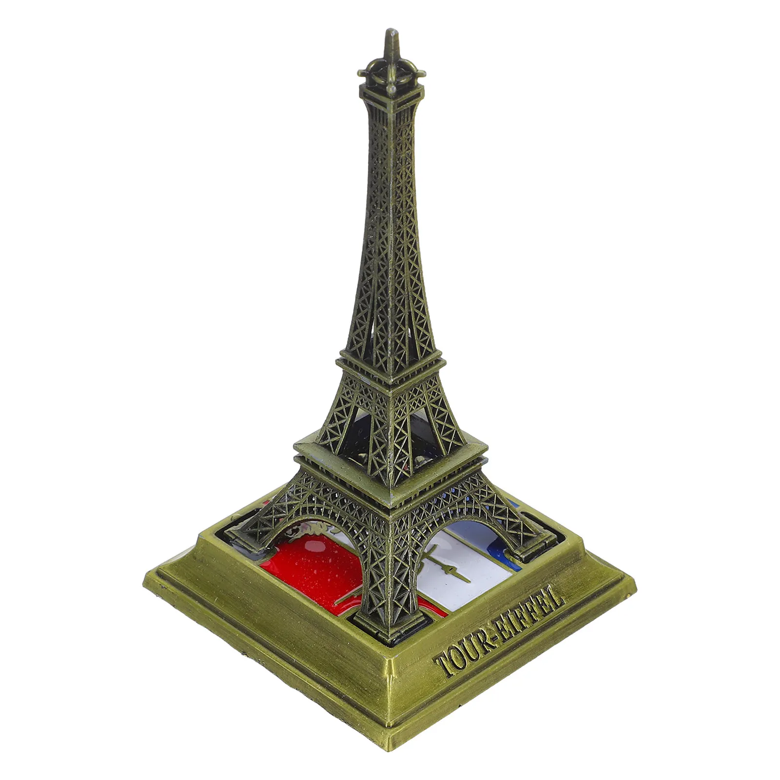 Eiffel Tower Metal Statue Decorative Mini Parisian Architecture Souvenir Ornament Party Centerpiece Desktop Accent