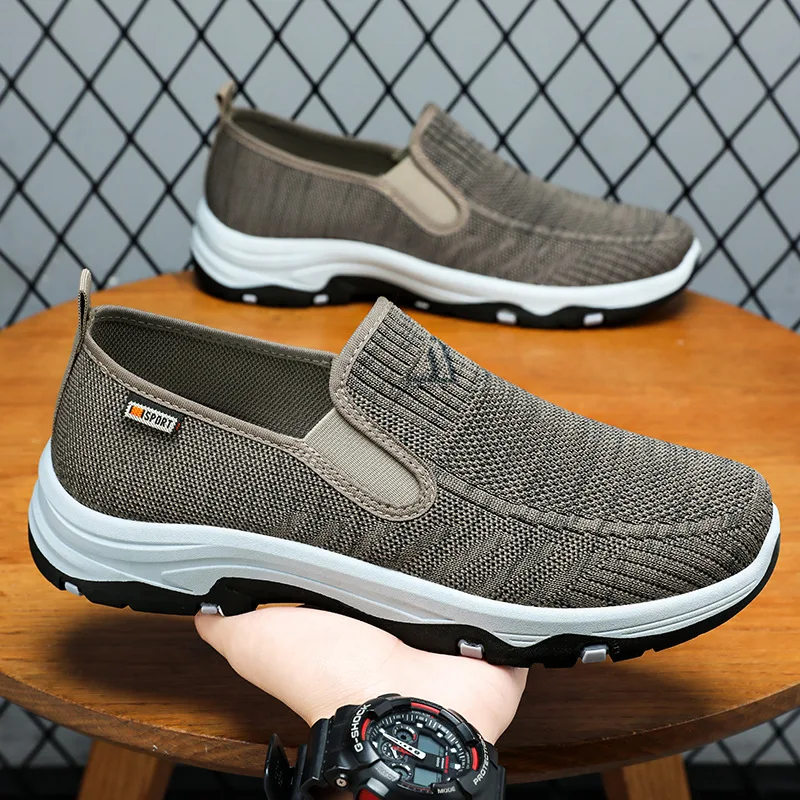 

Men's Summer Casual Sports Shoes with Breathable Knitting Sneakers Men Soft Sole Men's Casual Shoes Cheap Shoes Clearance