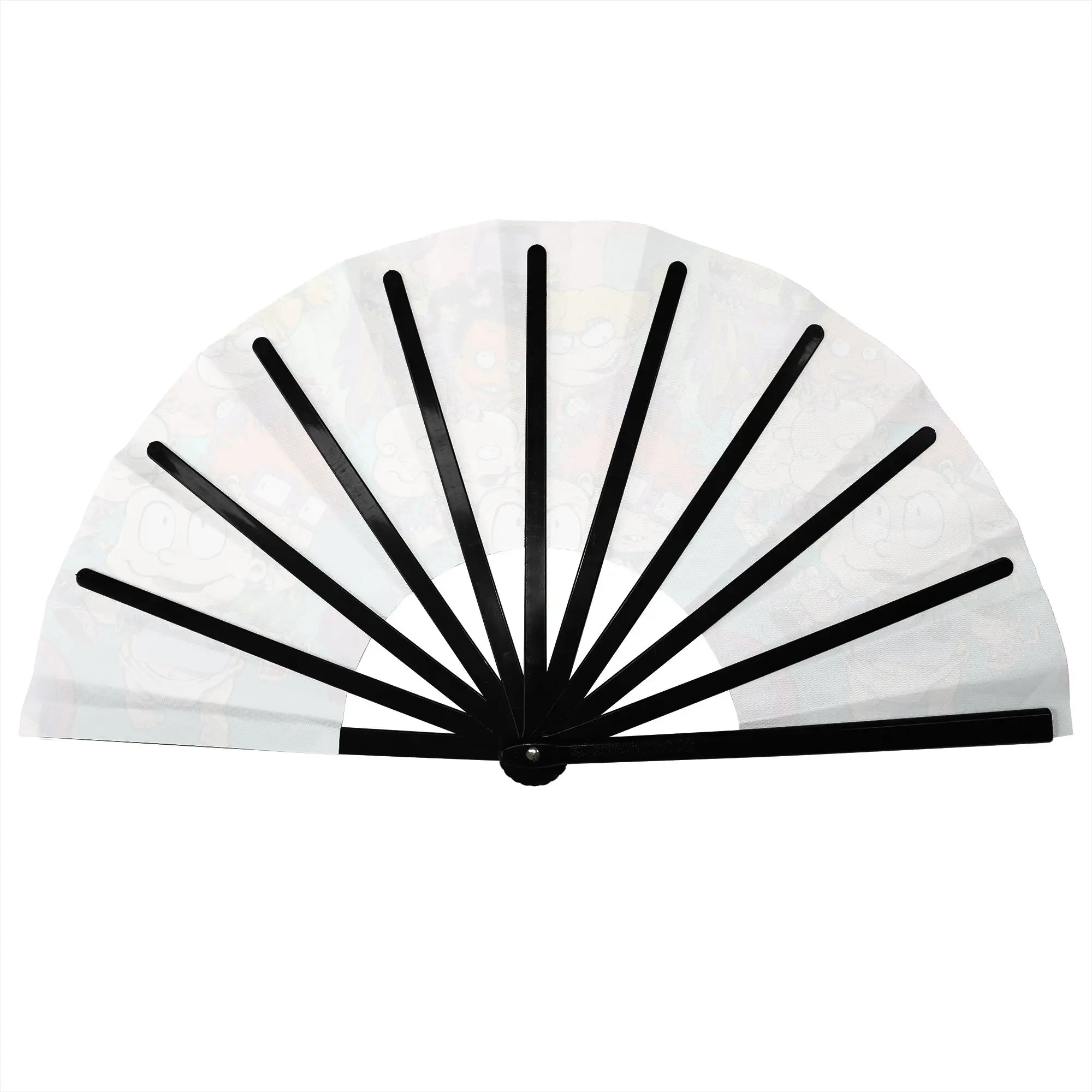 Retro R-Rugrats Traditional Folding Fan Chinese Style  High-Quality Fans Gift  Exquisite Decorative Hand Fan