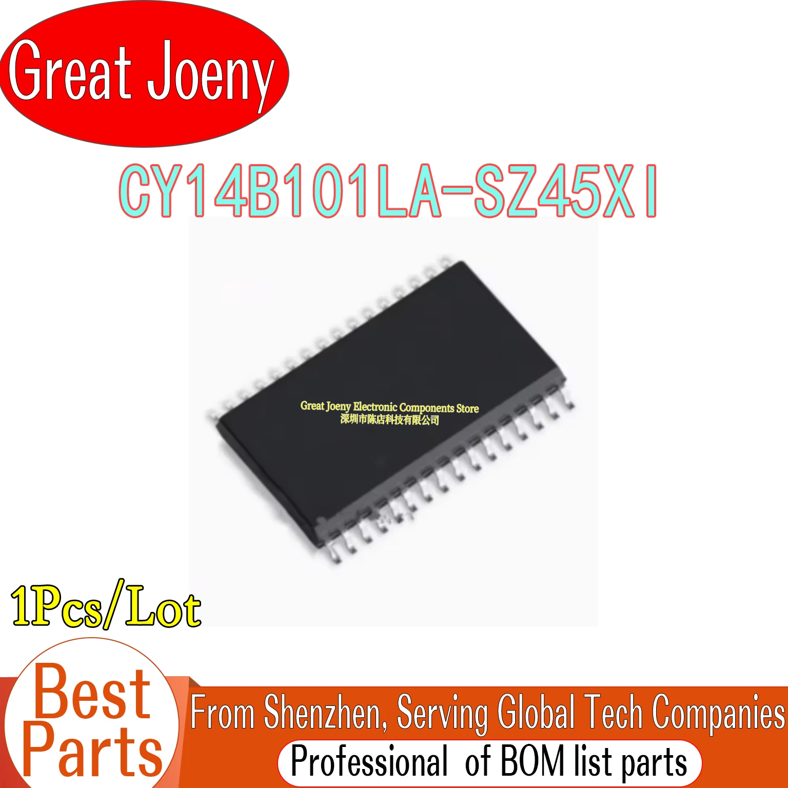 

100% New Original CY14B101LA-SZ45XI CY14B101LA IC Chipset SOP-32