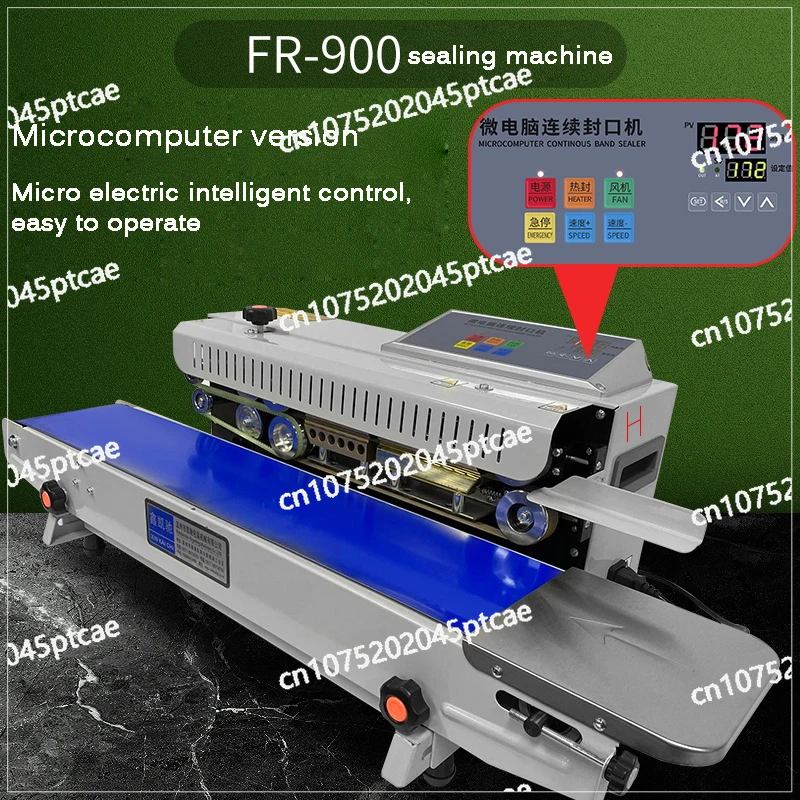 Auto Horizontal Continuous Bag Sealing Machine, FR-900 Plastic Bag Band Sealer, Electric, FR770