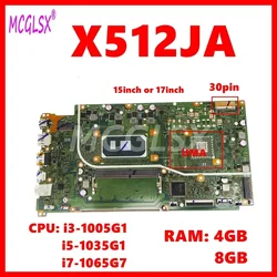 X512JA Mainboard X512J X512JP X512JF S512J A512J K512J F512J V5000J Laptop Motherboard i3 i5 i7-10th Gen CPU 4GB 8GB-RAM