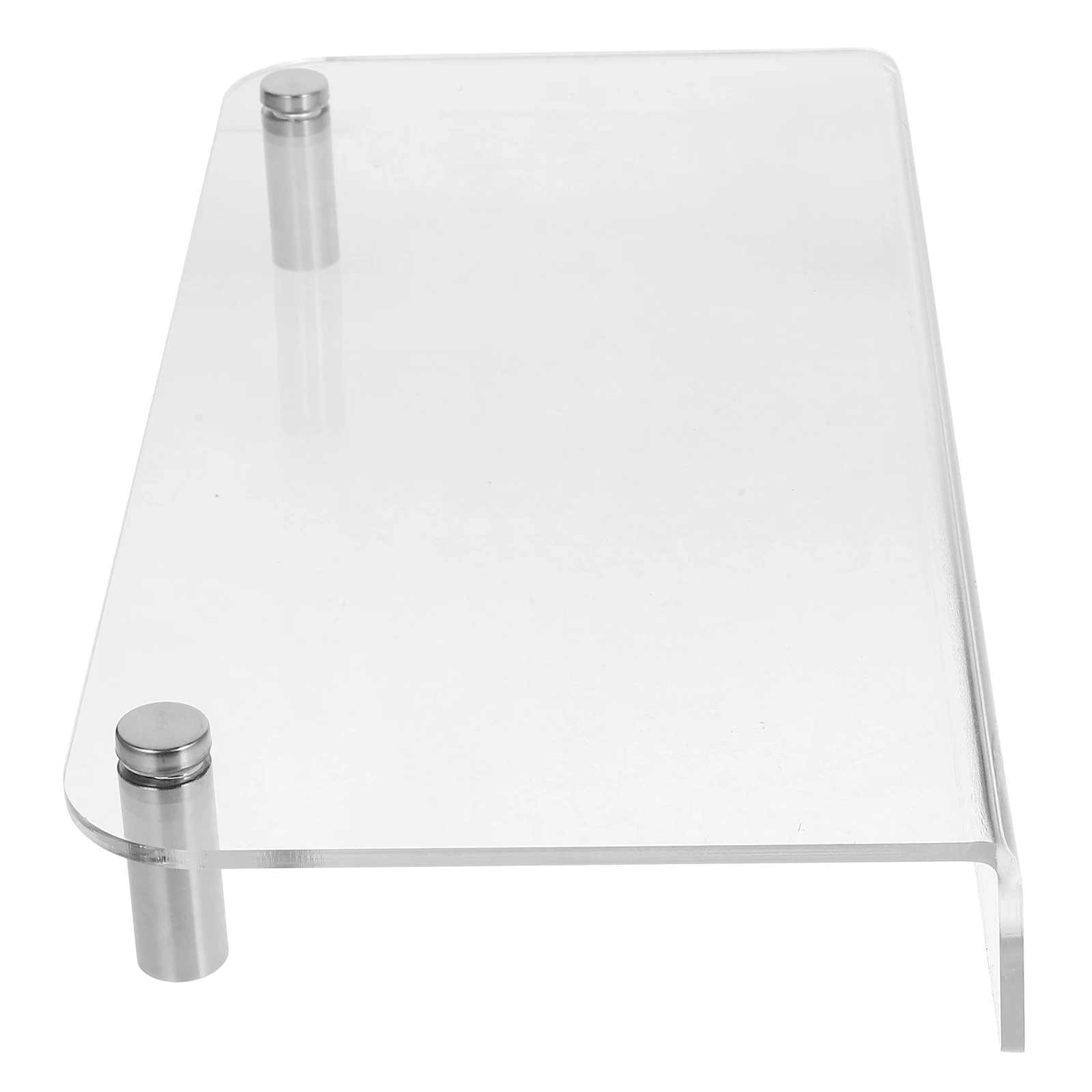 

Acrylic Monitor Stand 40x20x5cm Laptop Riser Desk Organizer Computer Screen Rack Office Storage Display Shelf For Workspace