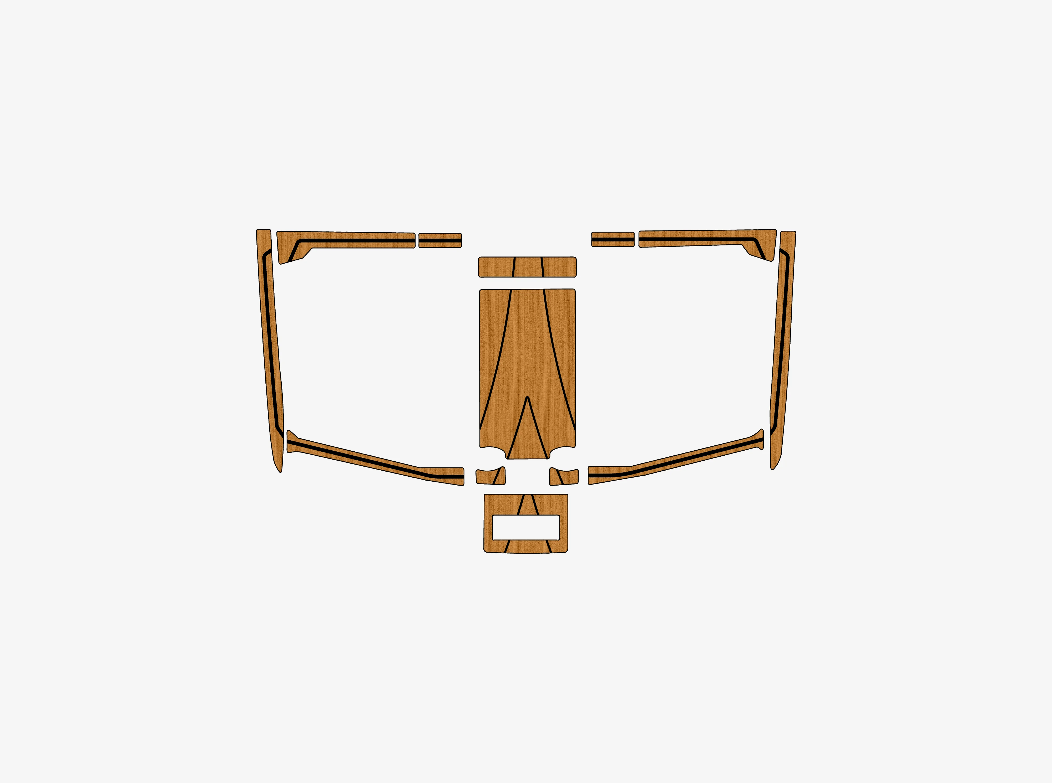 Anti-Skid EVA Faux Teak Self-Adhesive 6mm Boat Decking Pad for 2022 Malibu 23 LSV Yacht Cockpit Durable Marine Flooring