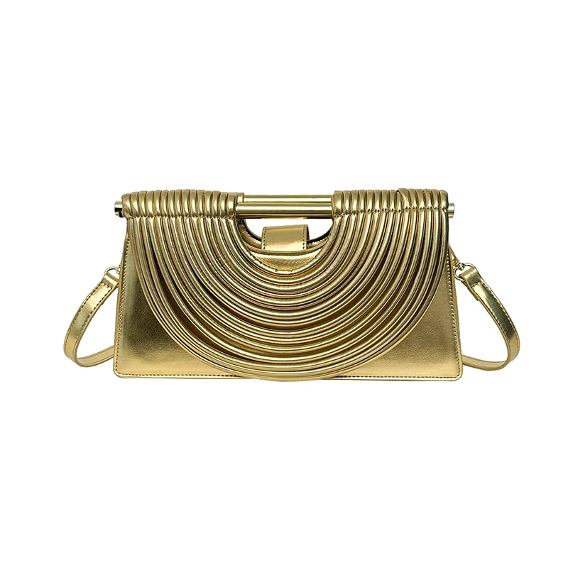 

Handbags for Women 2025 New Gold Luxury Designer Handwoven Noodle Bags Rope Knotted Pulled Silver Evening Clutch Messenger Bag