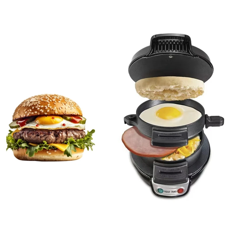 

Burger Maker Burger Press Hamburger Patty Maker Non-Stick Hamburger Omelette Steak Breakfast Sandwich Machine EU Plug