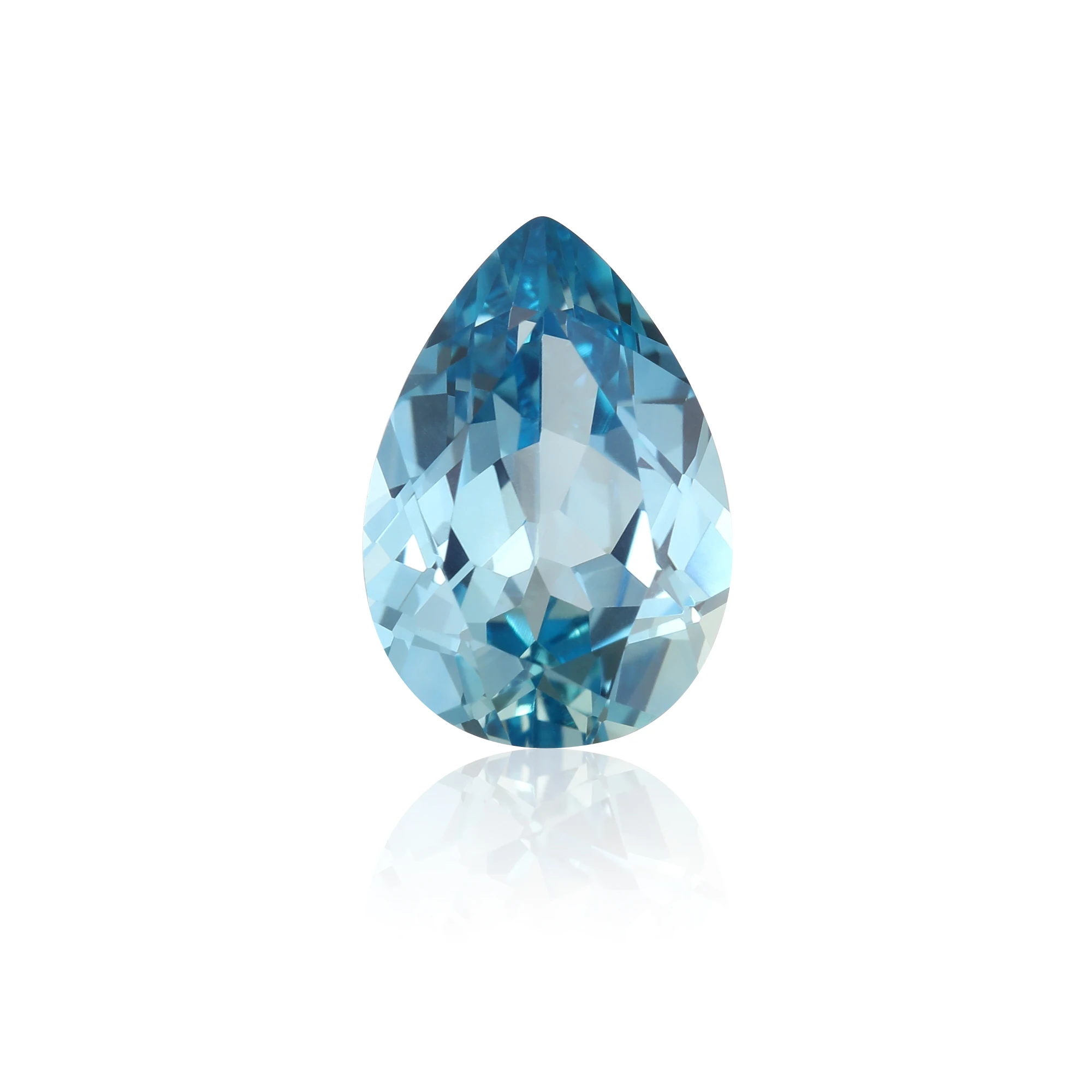 Eme jewe  Lab Grown Sapphire Paraiba Pear Cut Gemstone for Charms Advanced Jewelry Making Material With Certificate