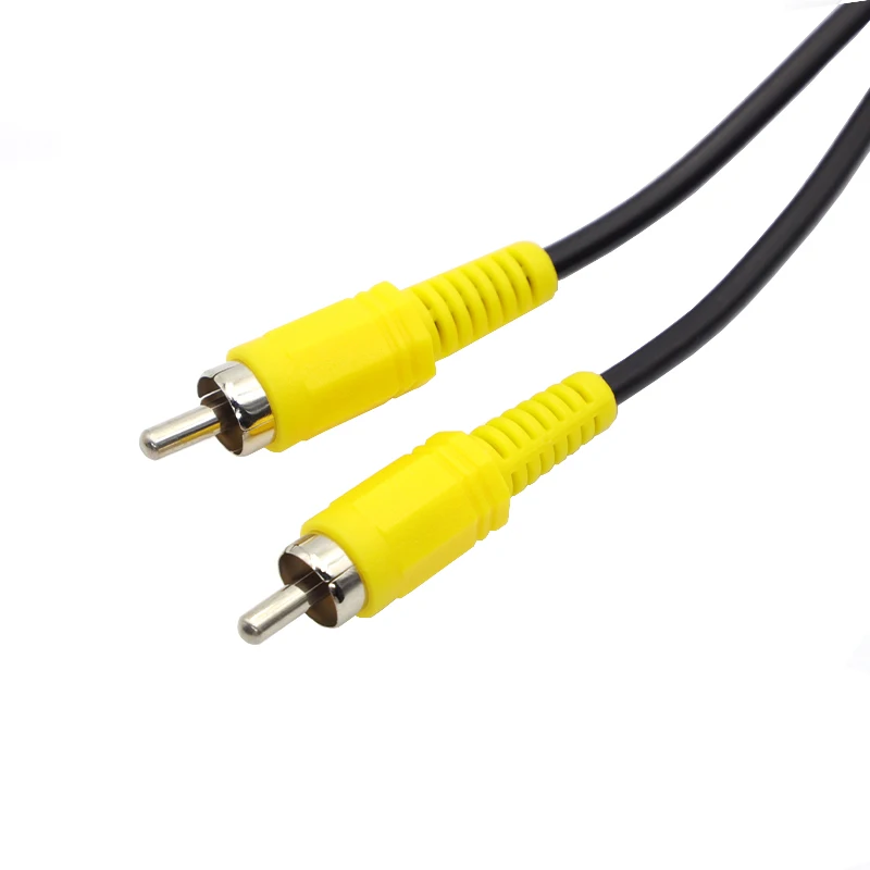 1m RCA  Audio Cable Male to Male Audio Video Extension Coaxial Speaker Car AV Image Video Cable Connector M/M 1pcs