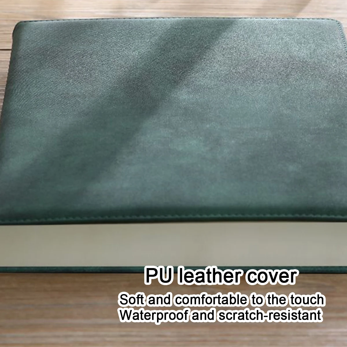 (Can Engrave Logo) A4 Large Business Notebook, Thick Leather Notepad, Meeting Recordbook, Customized Chemical Student Diary