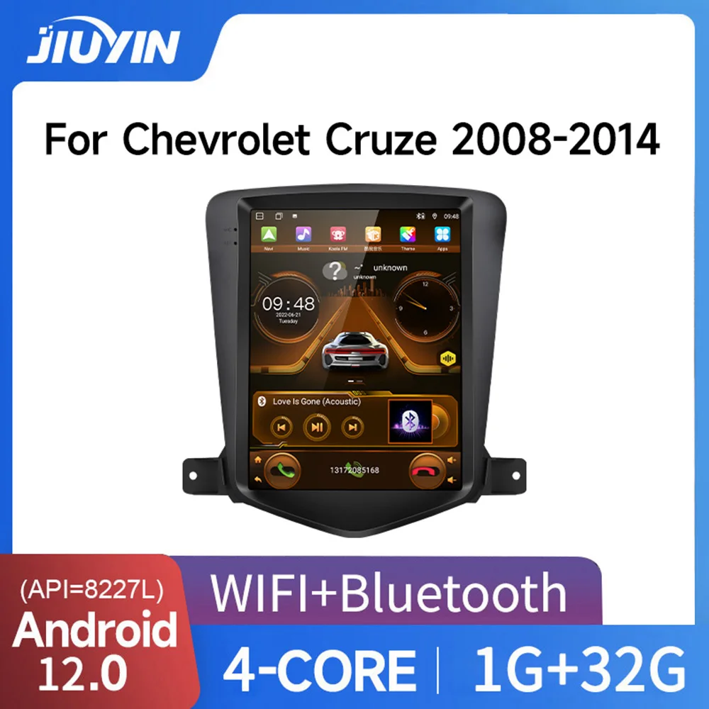 

JIUYIN For Chevrolet Cruze 2008-2012 Carplay Android 12 Car Radio Multimedia Video Player Navigaion Head Unit Stereo 2Din Audio
