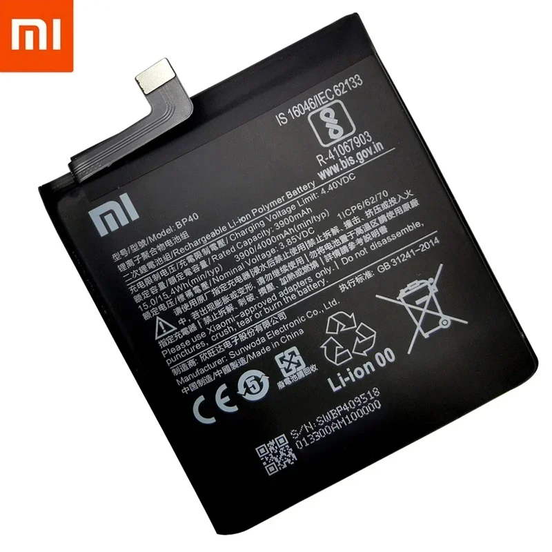 100% Original Replacement Battery BP41 BP40 For Xiaomi Redmi K20 Pro Mi 9T Pro Mi9T Redmi K20Pro Premium Genuine Battery 4000mAh