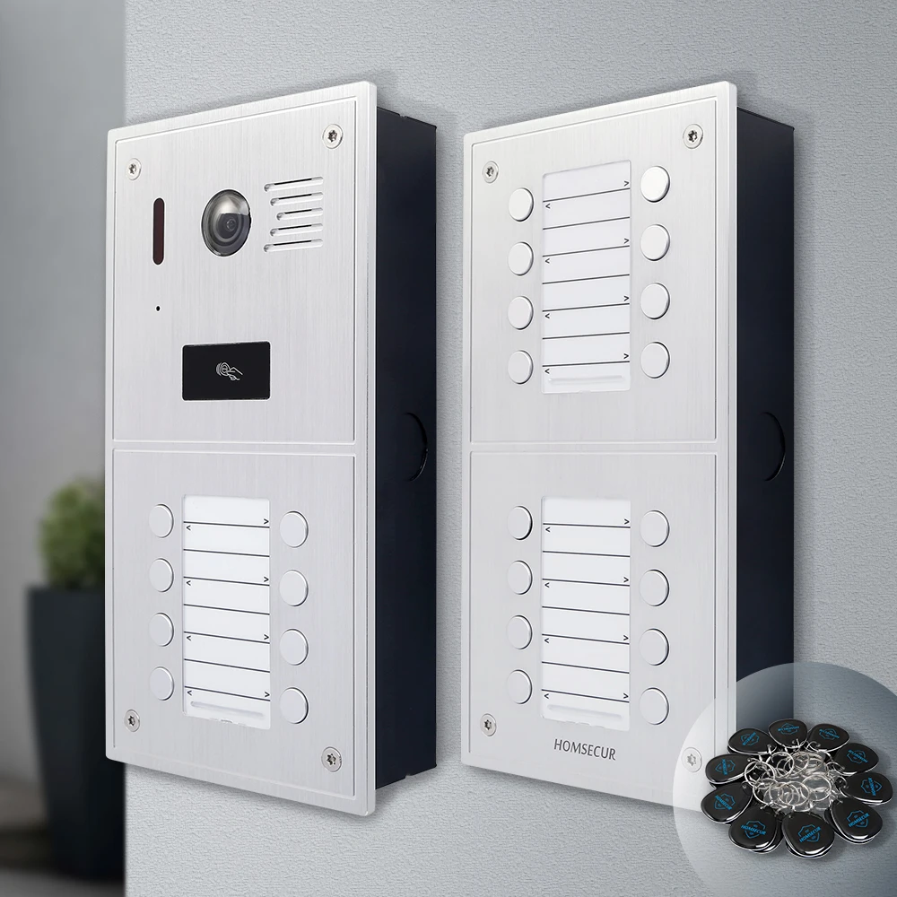 HOMSECUR Camera Doorbell  Outdoor Station BC151HD-24S For 24 Families HDK Series Video Door Phone Intercom