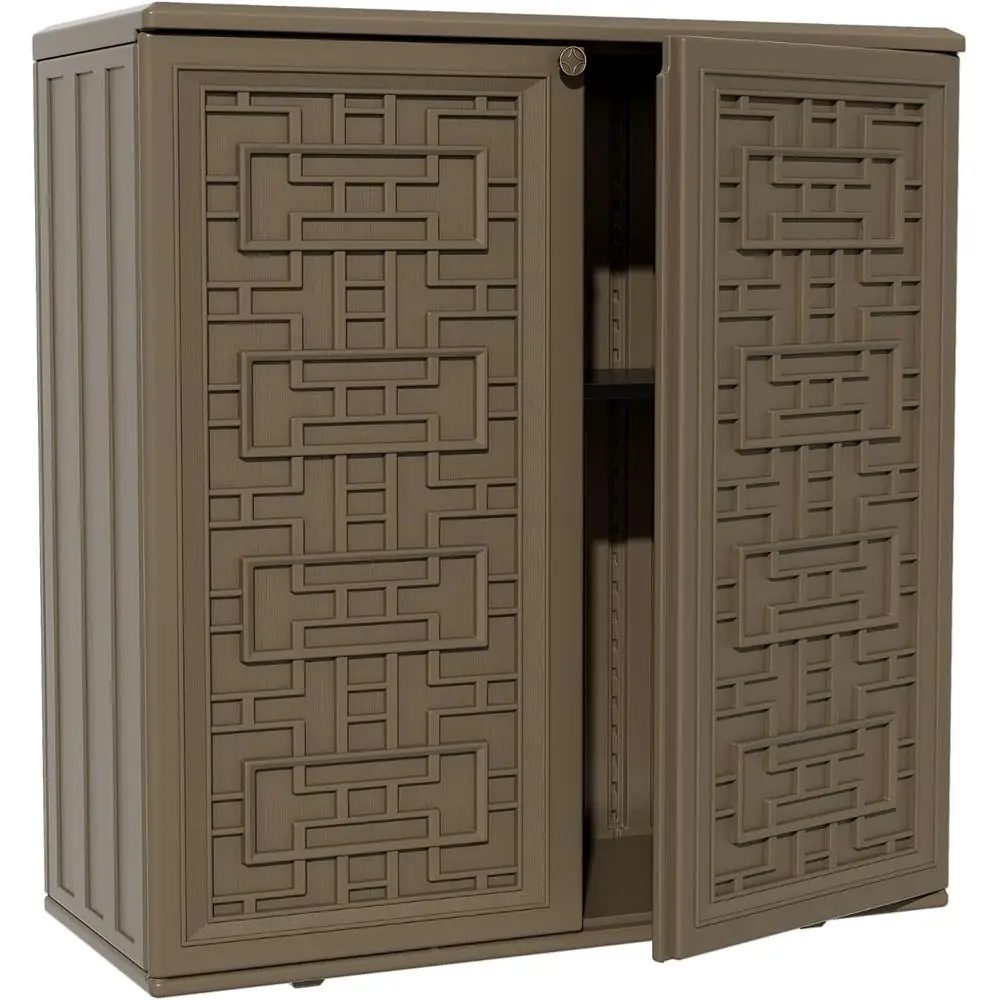All-Weather Outdoor Storage Shed with One Shelf for DIY and Garden Use