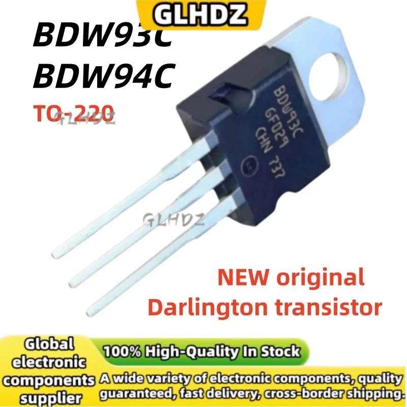 100%NEW Original 10PCS/10PAIRS BDW93C BDW94C TO-220 In the warehouse Darlington transistor