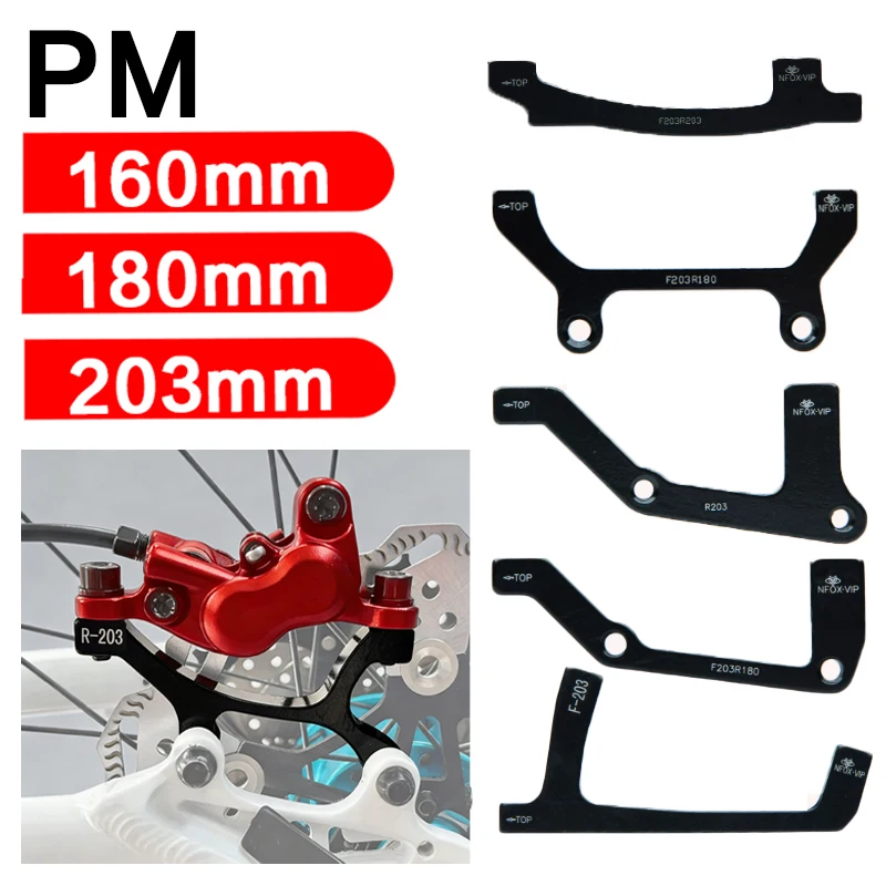 

203mm 180mm Disc Brake Adapter 160 to 180 Post Mount Front Rear Disc Brake Base 203 mm Rotor Adapter for MTB Brake Caliper