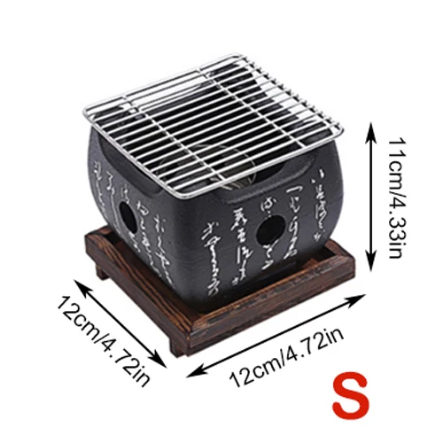 Poêle À Barbecue Portable AIZYR En Acier Inoxydable - Gril Barbecue Coréen Charbon - Pour Maison Jardin Extérieur Camping