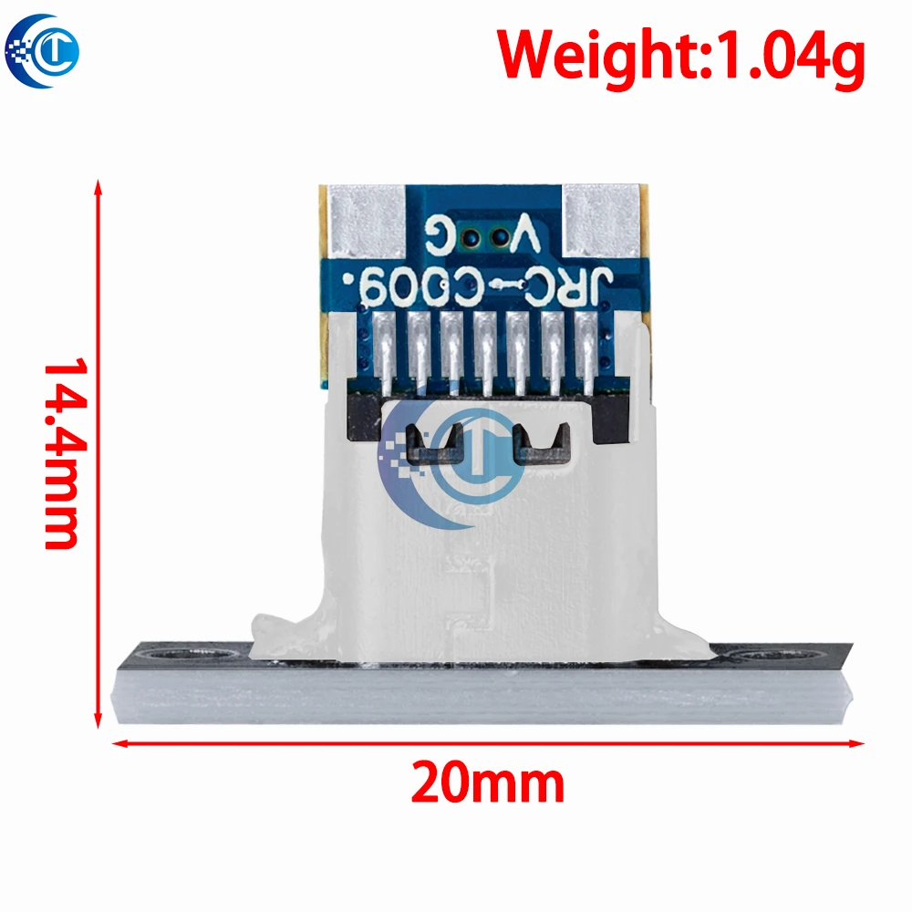 Type-C Female Terminal Data Charging Cable, Keyboard Modification Cable with Fixed Board, USB Key Cable Separation Design
