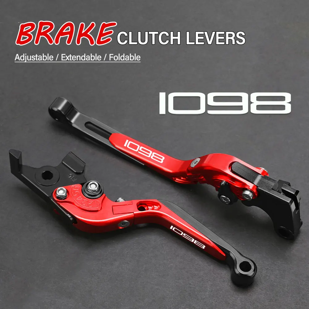 

FOR DUCATI 1098 2007 2008 Motorcycle Hand Brake Clutch Adjustable Levers Handle Folding Extendable Lever grip handlebar foldable