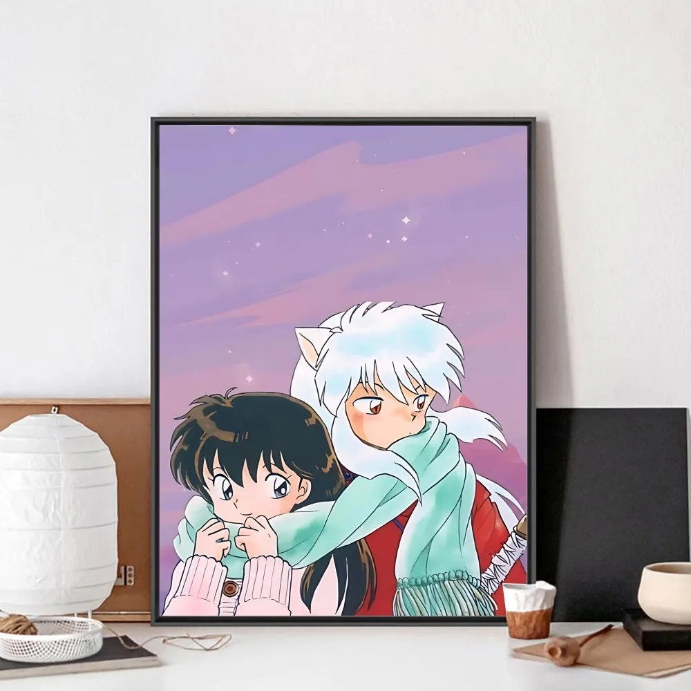 Anime Inuyasha Poster Posters Kraft Paper Vintage Poster Wall Art Painting Study Aesthetic Art Small Size Wall Stickers