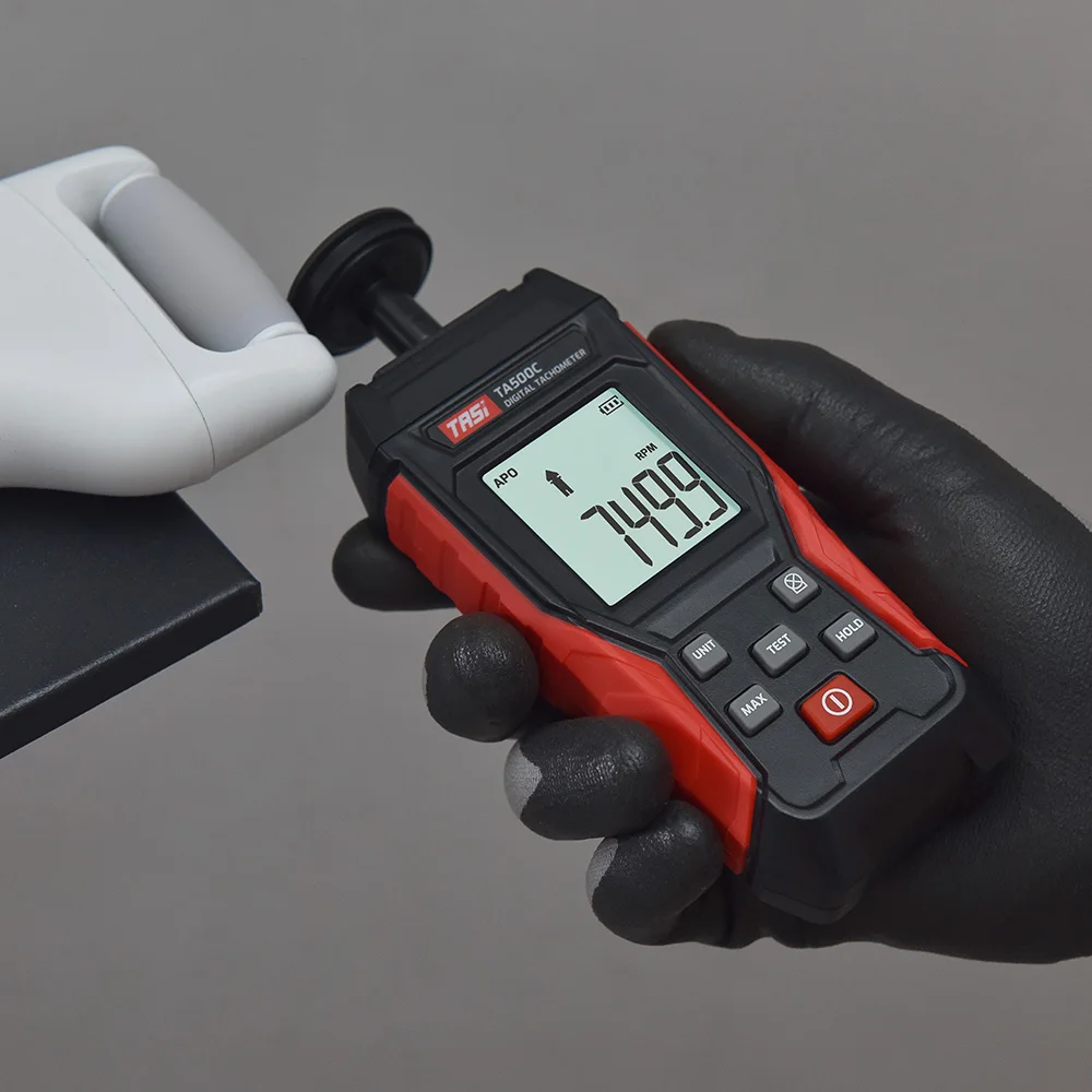 A500C Digitaler Laser-Tachometer 3~ 100000 RPM Rang Rpm Meter 2-in-1 Kontakt/Berührungslos Tacometro Hintergrundbeleuchtung Einheit Schalter Speedomet – Detail 14