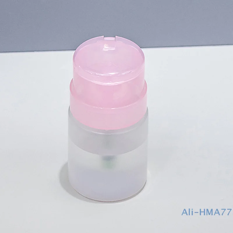 Dispenser per pompa a pressione vuota da 60ML Dispenser per smalto per unghie a prova di perdite con serratura in plastica strumenti per il trucco della bottiglia pressata stoccaggio di liquidi