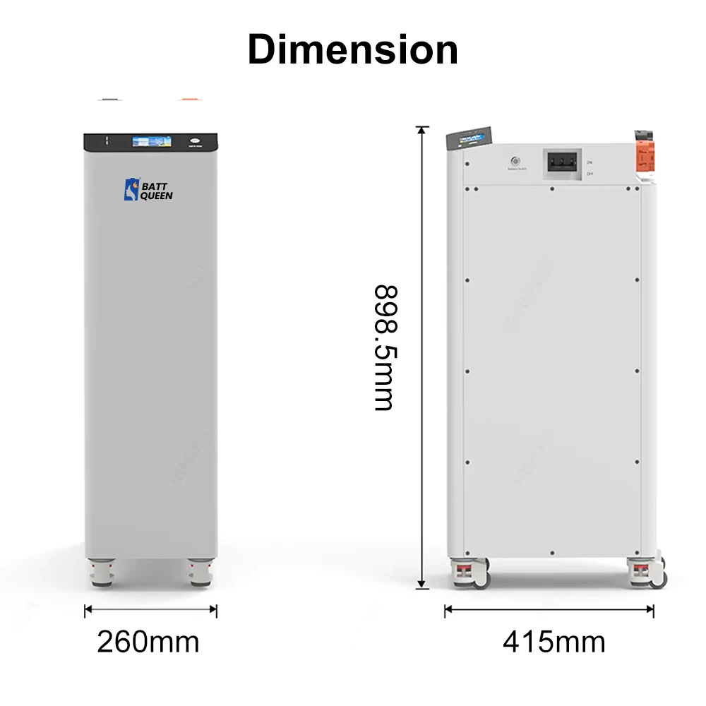 Solar Storage 51.2V 320AH CATL Grade A DIY Battery Pack SEPLOS Vertical 4.0 Case SEPLOS 16S200A BMS Active Balancing CAN RS485 E