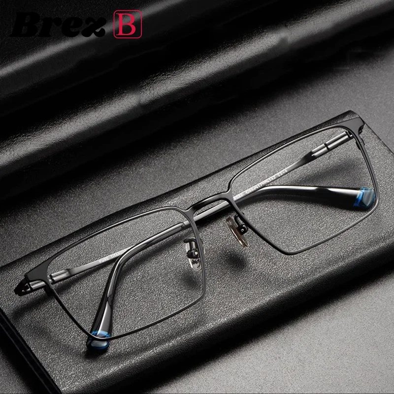 

Мужские очки по рецепту: оптические линзы из чистого титана, для коррекции близорукости, дальнозоркости, прогрессивные, для чтения на расстоянии, высококачественные.