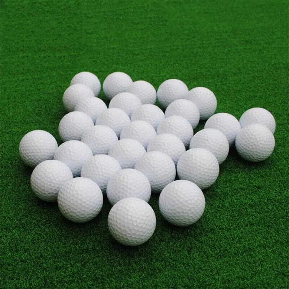 Practice Golf Balls 10 Pcs White True Flight Soft Indoor Air Ball\'s