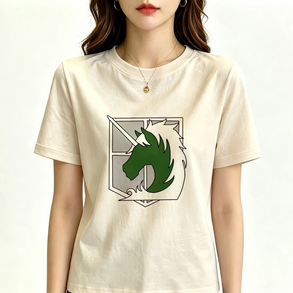 Ataque a Los Titanes t-shirt shoujo jojifuku meme cute shirt alternative  cheap y2k anime gothic