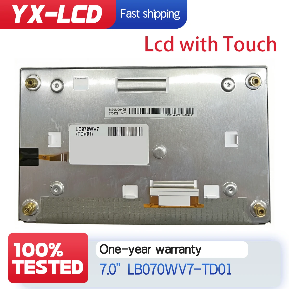

LB070WV7 TD01 LB070WV7-TD01 7 inch LCD screen for Car Navigation TFT LCD Monitors