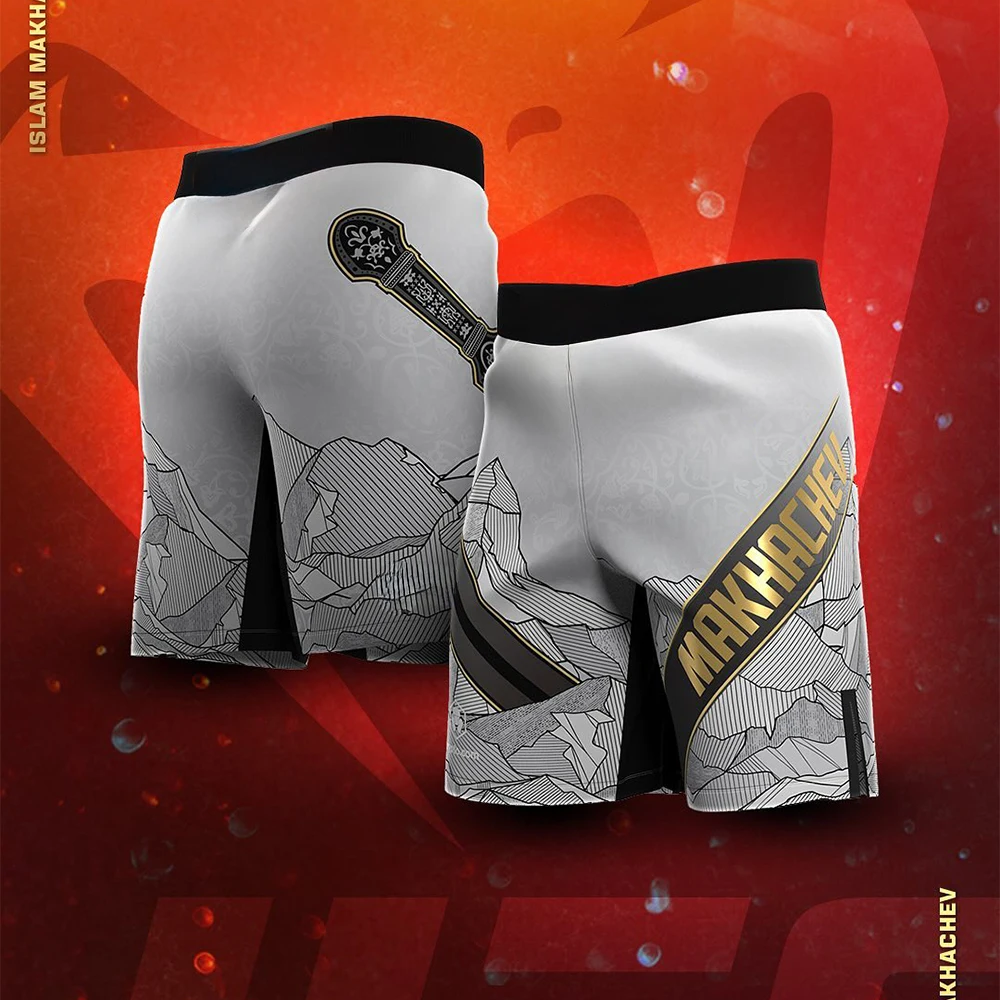 Islam Makhachev Boxing Training Shorts Men Summer Fitness Running Casual Shorts Loose Breathable Comfortable Sports Shorts ﻿