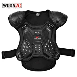 WOSAWE Children Kids' Motorcycle Armor Snowboard Chest Spine Body Protection Back Bandage Ski Motorbike Vest Jacket Suit