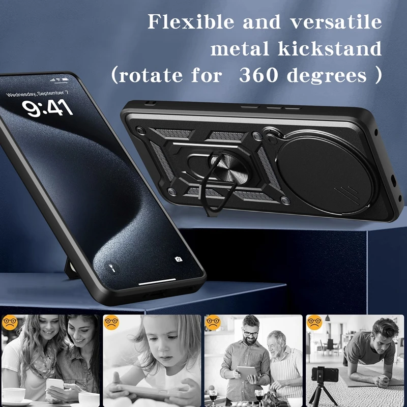 عدسة منزلق بحلقة مدرعة مقاومة للصدمات حماية Funda لهاتف OPPO Realme 14 13 12 Pro 5G Pro + Plus 12X 14X 5G Realme13 Realme14 #4