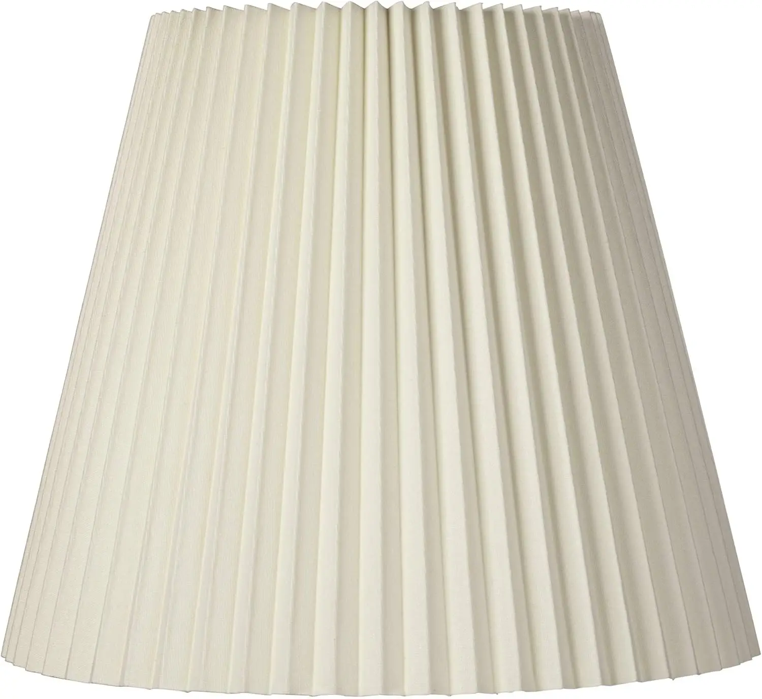 

10" Top x 17" Bottom x 14 1/2" High x 14 3/4" Slant Lamp Shade Replacement Large Ivory White Bell Round Traditional Plea