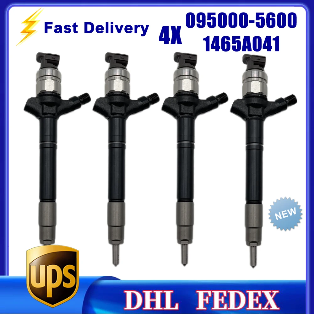 4PC X 095000-5600 1465A041 high quality Common Rail Injector Diesel Engine Injector Nozzle Assy For Mitsubi