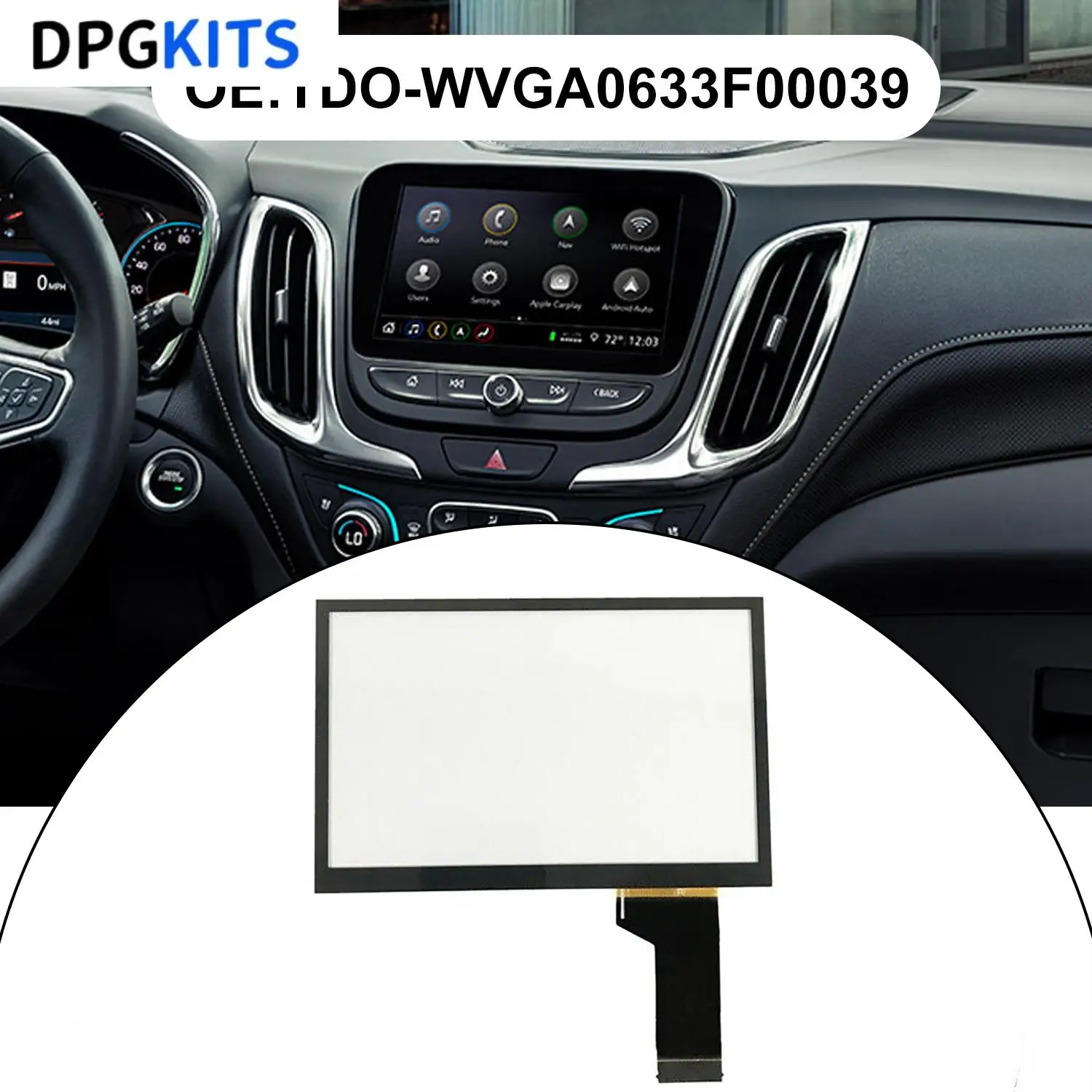 WVGA0633F00039 WVGA0633F00045 6.3 Inch 40 Pins Car LCD Touch Screen Panel FOR VW Golf Polo Jetta Passat CC Tiguan Caddy Amarok