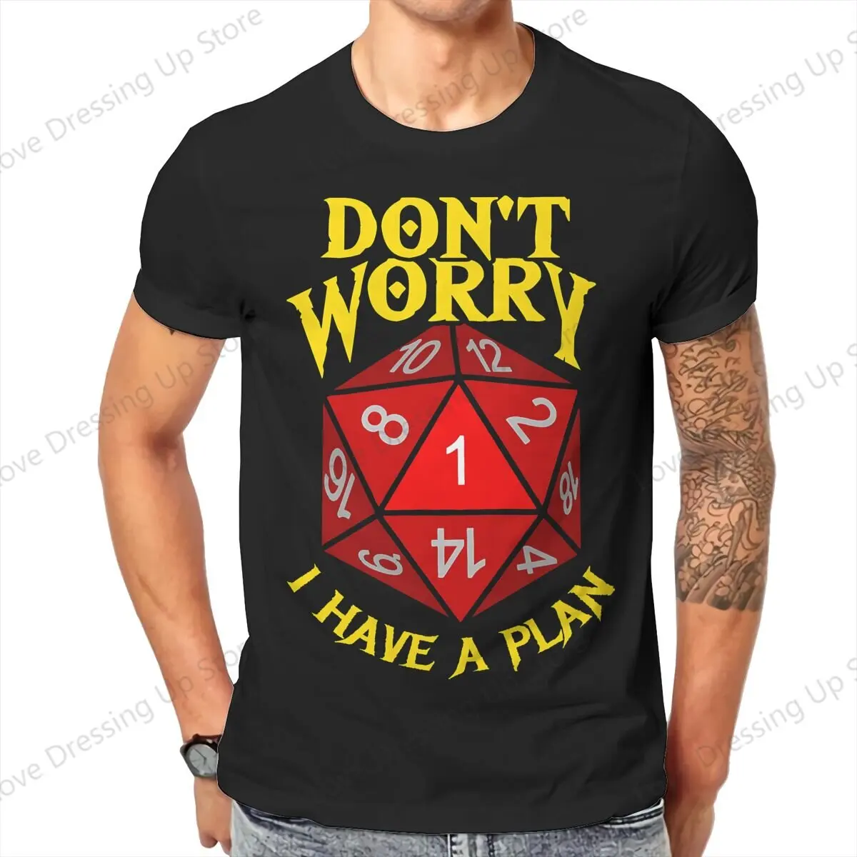 Don't Worry I Have a Plan 100%Pure Cotton men's Tshirt Short Sleeve Tshirts  Funny Tops