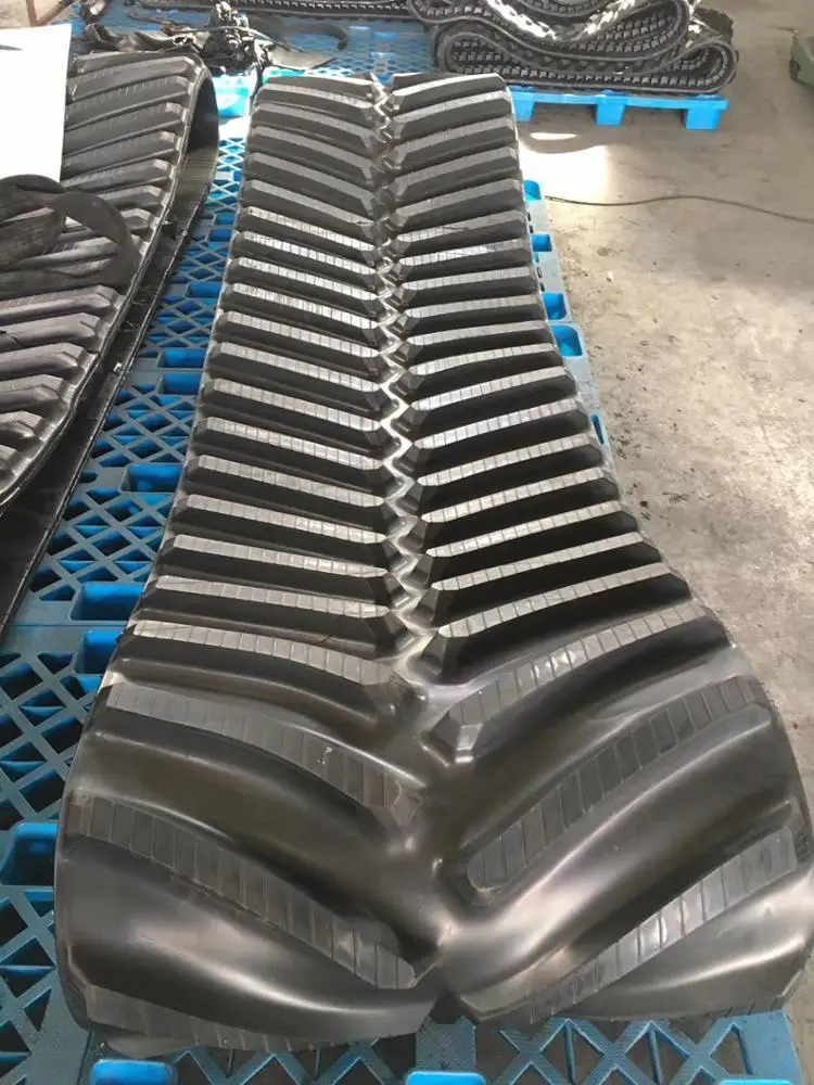 Agricultural Snowblower Chassis Rubber Track Skid Steer Loader Small Excavator Chassis Small Rubber Track Pad
