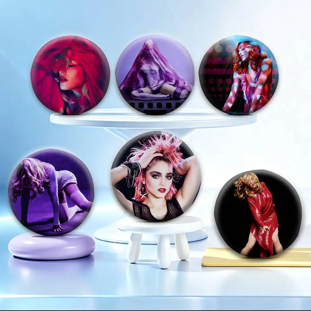 Music M-Madonna Confessions II I Feel So Free Lead Single   Badges Creative Tinplate Button PinsBrooch Badge Clothes Backpack