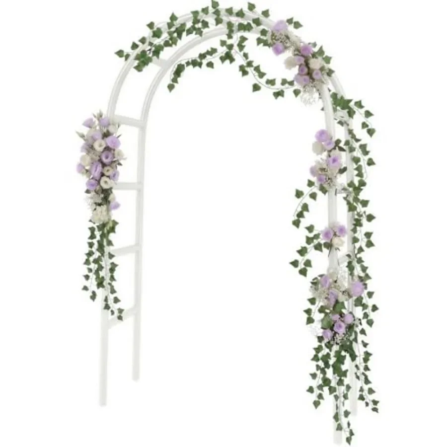 

7.8ft Metal Wedding Arch Frame, Garden Trellis for Climbing Plants Outdoor, Garden Arbors and Arches Party Archway for Flower R